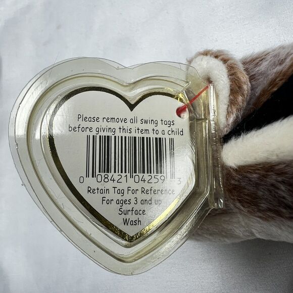 Ty Original Beanie Baby 1999 Chipper the Chipmunk MWMTs Plush In Storage Box - Picture 7 of 12
